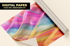 Colorful Waves Digital Paper Product Image 1