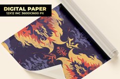 Damask Pattern Digital Paper Product Image 1