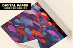 Colorful Leaf Digital Paper Product Image 1