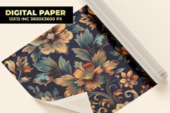 Colorful Floral Digital Paper Product Image 1