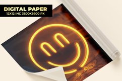 Smile Face Digital Paper Product Image 1