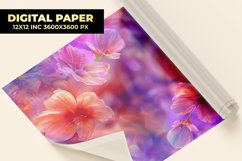 Colorful Flowers Digital Paper Product Image 1