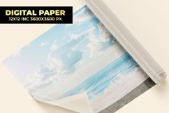 Summer Sea Digital Paper Product Image 1