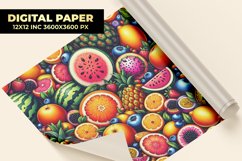 Colorful Fruits Digital Paper Product Image 1