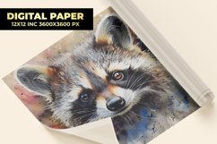 Raccoon Digital Paper Product Image 1