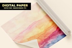 Colorful Watercolor Digital Paper Product Image 1