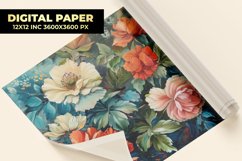 Watercolor Flowers Digital Paper Product Image 1