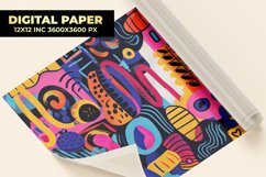 Colorful Pattern Digital Paper Product Image 1