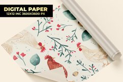 Chicken Cartoon Digital Paper Product Image 1