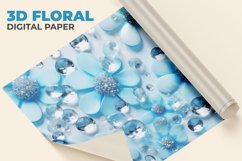 3D Floral Digital Paper Product Image 1