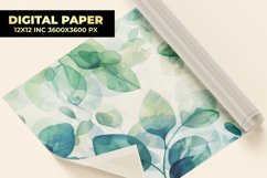 Watercolor Floral Digital Paper Product Image 1