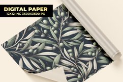 Olive Leaves Digital Paper Product Image 1