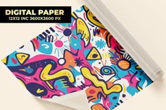 Colorful Doodle Digital Paper Product Image 1