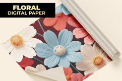 Floral Digital Paper Product Image 1