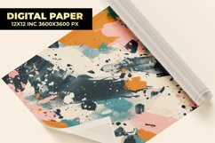 Colorful Paint Digital Paper Product Image 1