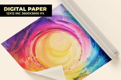 Colorful Swirl Digital Paper Product Image 1