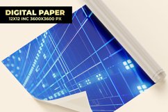 Blue Technology Digital Paper Product Image 1