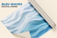 Blue Waves Digital Paper Product Image 1