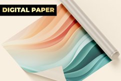 Waves Digital Paper Product Image 1