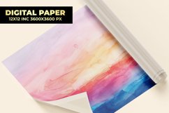 Colorful Watercolor Digital Paper Product Image 1