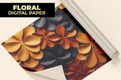 3D Leaves Digital Paper Product Image 1