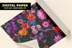Colorful Beautiful Flower Digital Paper Product Image 1