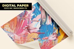 Colorful Paint Digital Paper Product Image 1