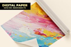 Colorful Paint Digital Paper Product Image 1