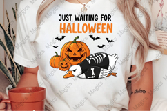 Just Waiting for Halloween Funny Goose Png Product Image 2