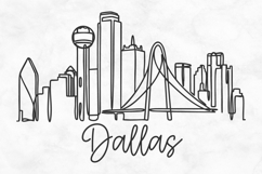 Dallas Minimalism Line Drawing Product Image 1