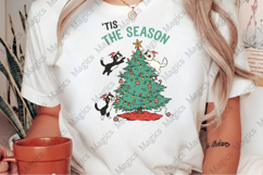 Cats Messing with Christmas Tree PNG Product Image 2