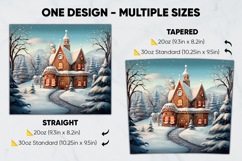 Christmas Tumbler Wrap Design, tumbler sublimation 20oz 30oz Product Image 2