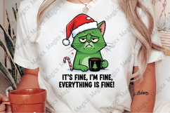 Grumpy Christmas Cat PNG Product Image 2