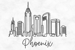 Phoenix Minimalism Line Drawing Product Image 1