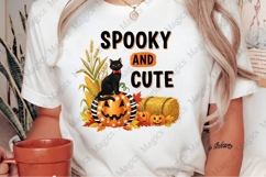 Vintage Halloween Cats PNG Sublimation Product Image 1