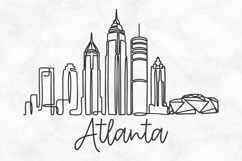 Atlanta Minimalism Line Drawing Product Image 1