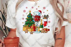 Christmas wine glasses png Product Image 2