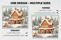 Christmas Tumbler Wrap Design, tumbler sublimation 20oz 30oz Product Image 2