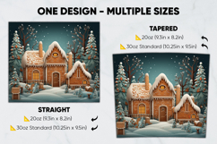 Christmas Tumbler Wrap Design, tumbler sublimation 20oz 30oz Product Image 2