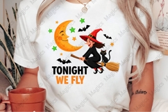 Vintage Halloween Witch PNG Sublimation Product Image 2