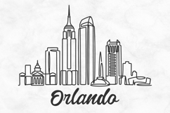 Orlando Minimalism Line Drawing Product Image 1