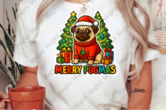Merry Pugmas Christmas Png, Funny Dog Product Image 2