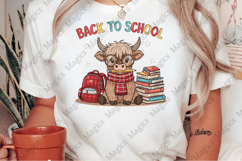 Highland Cow Back to School PNG Product Image 2