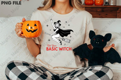 Halloween Pin-up Girl Witch PNG Product Image 3