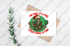 I&#039;m Fine It&#039;s Fine Christmas PNG Product Image 3