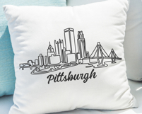 Pittsburgh Minimalism Line Drawing Product Image 2