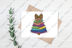 Rainbow Glitter Christmas Tree Product Image 3