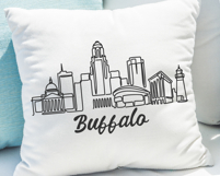 Buffalo Minimalism Line Drawing Product Image 2