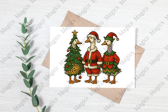 Vintage Christmas Goose Png Product Image 3