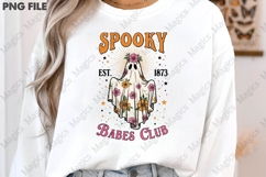 Retro Halloween Ghost PNG Sublimation Product Image 3